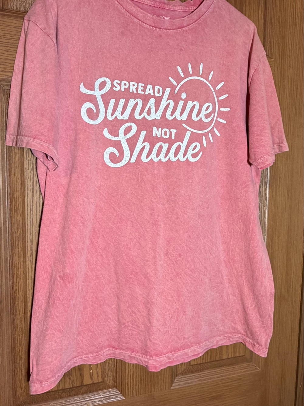 Maurices Pink "Spread Sunshine Not Shade" Graphic Tee